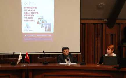 “Cumhuriyetin 102. Yılında Şevket Süreyya Aydemir’in Tek Adam Biyografisi” konferansı düzenlendi duyuru görseli