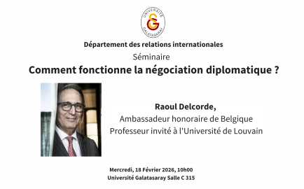 “Comment fonctionne la négociation diplomatique ?” başlıklı seminer düzenlendi haber görseli