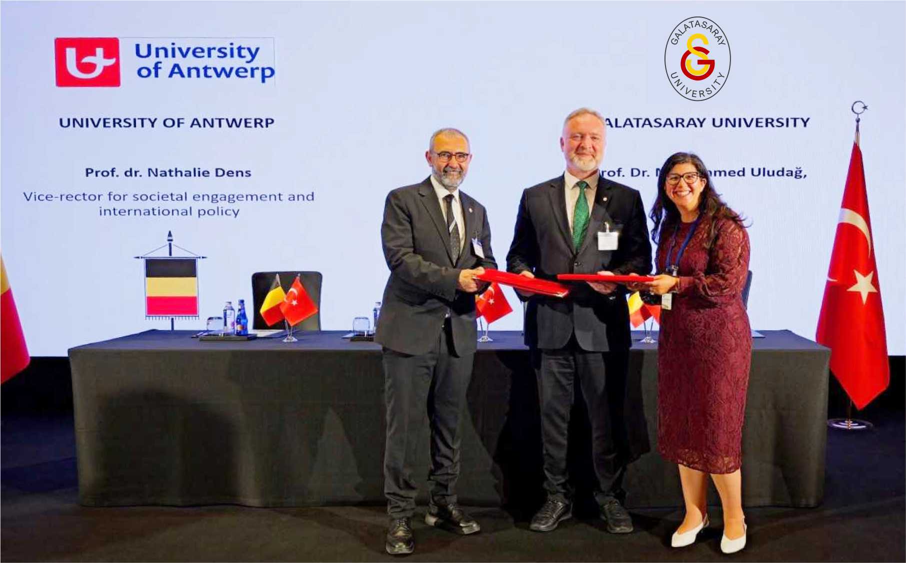 Üniversitemiz ile Belçika Antwerp Üniversitesi arasında ortak doktora programı anlaşması imzalandı haber görseli