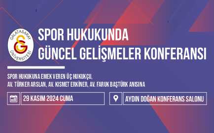 Spor Hukukunda  Güncel Gelişmeler Konferansı etkinlik görseli