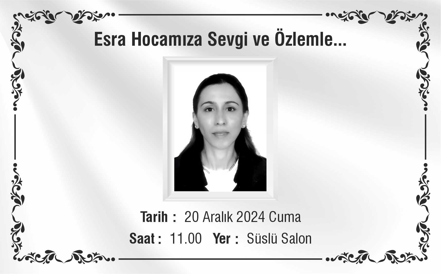 Prof. Dr. Y. Esra Albayrak'ı Anma Toplantısı etkinlik görseli