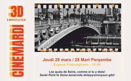 Les quais de Seine, comme si tu y étais! (Sanki Paris’te Seine kenarında dolaşıyormuşsun gibi!) duyuru görseli