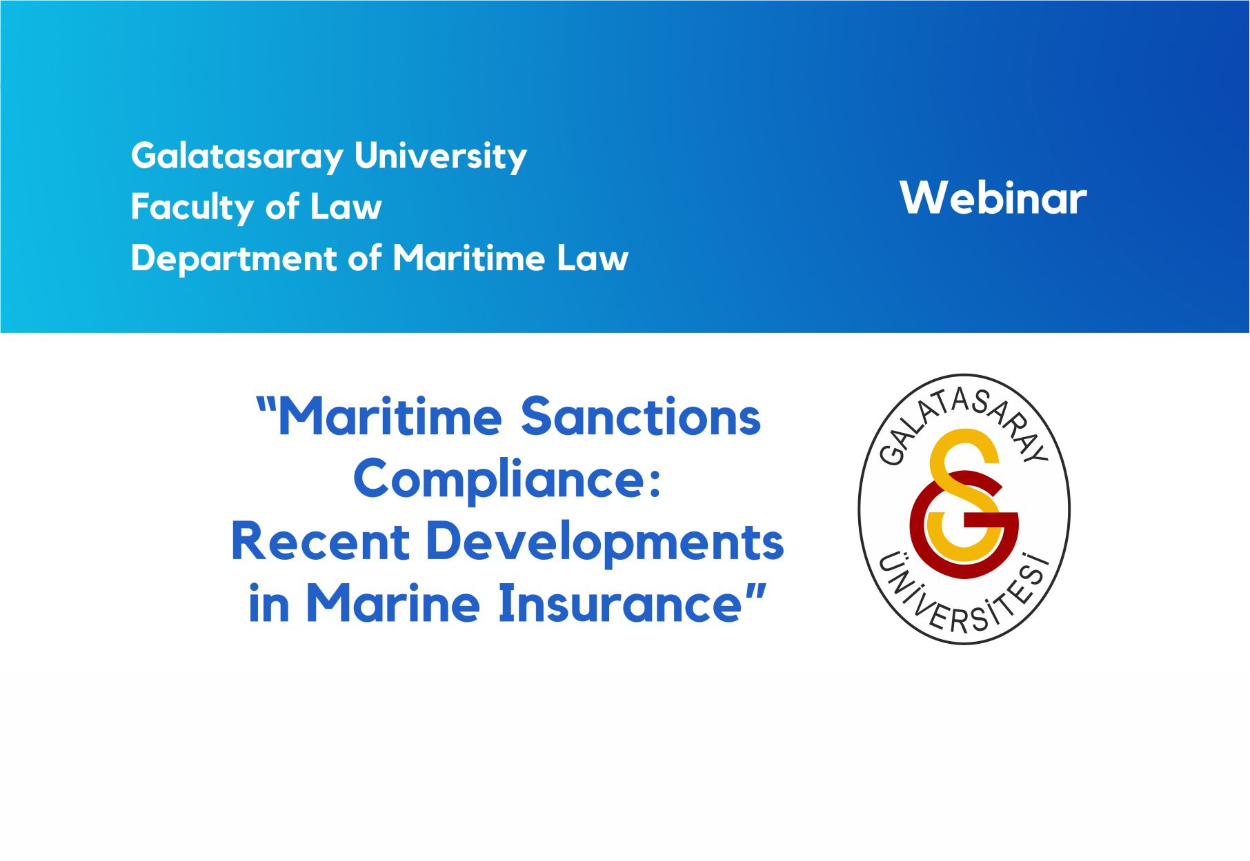 “Maritime Sanctions Compliance: Recent Developments in Marine Insurance” duyuru görseli