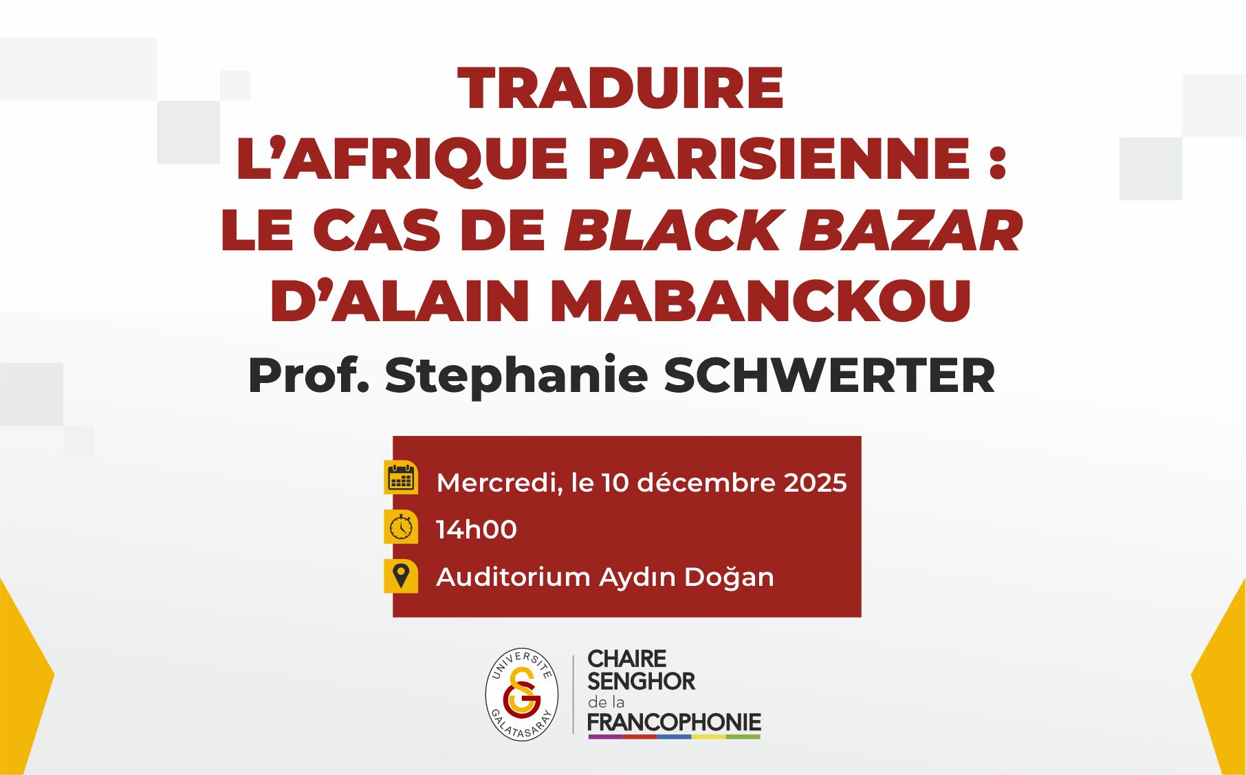 Traduire l’Afrique parisienne : Le cas de Black Bazar d’Alain Mabanckou duyuru görseli