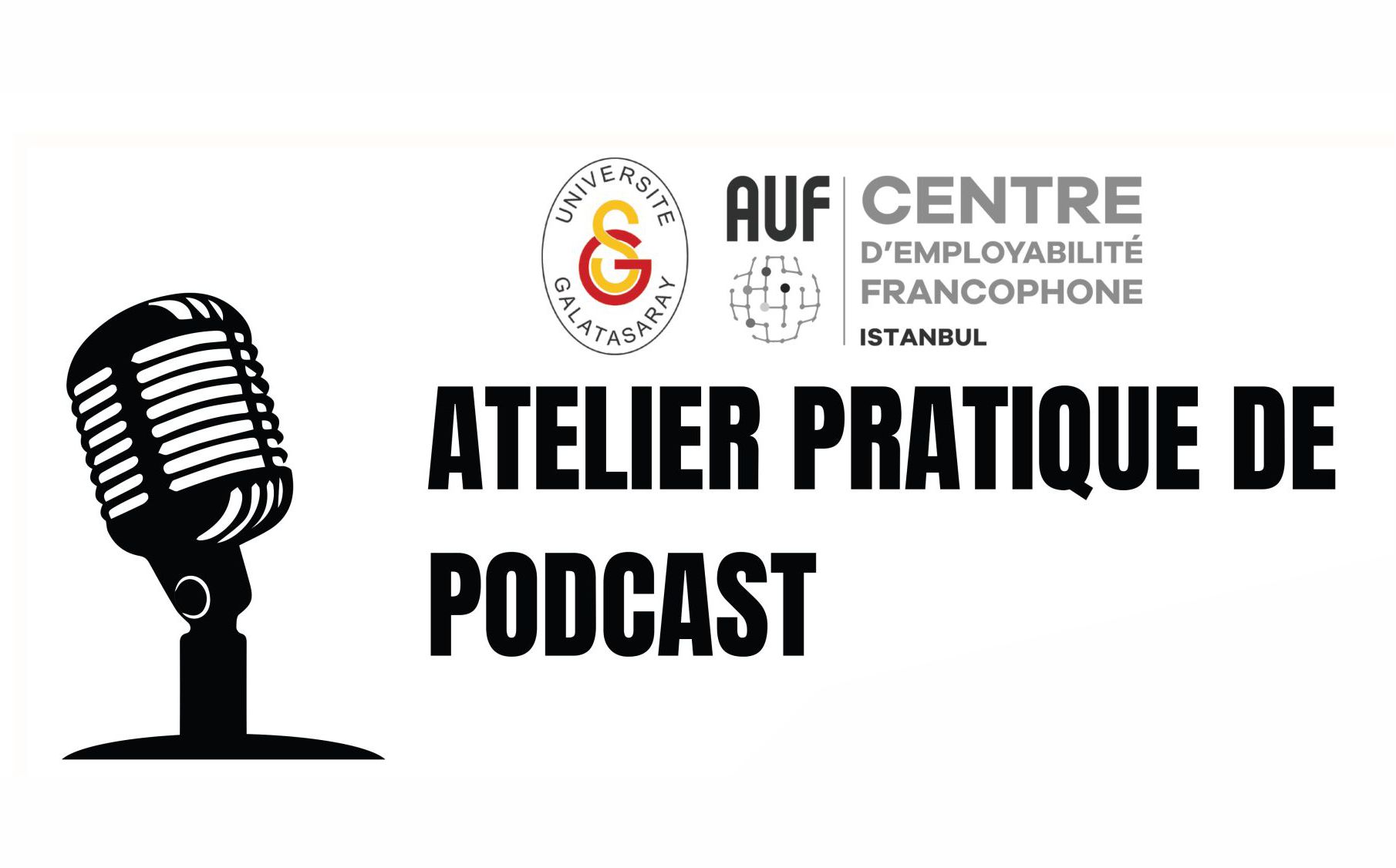 Ateiler Pratique de Podcast duyuru görseli