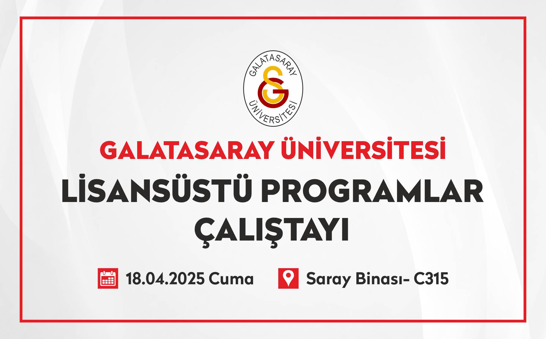 Lisansüstü Programlar Çalıştayı  duyuru görseli