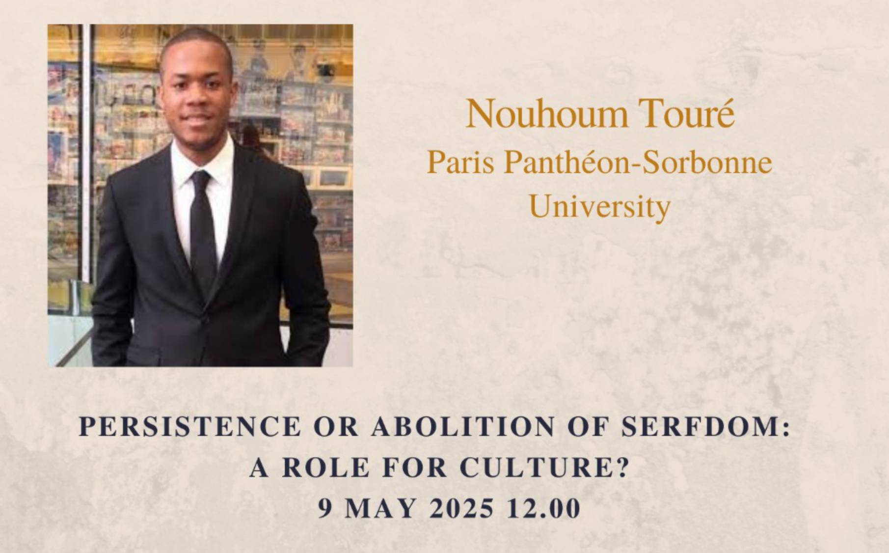 Persistence Or Abolition Of Serfdom A Role For Culture etkinlik görseli