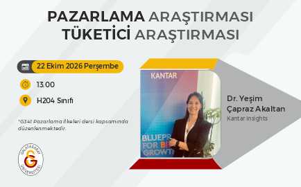Pazarlama Araştırması / Tüketici Araştırması etkinlik görseli